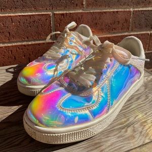 Holographic sneakers